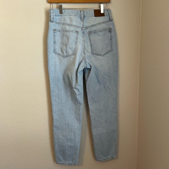 Madewell High Rise Straight Leg Denim The Perfect Vintage Jean in Light Blue, 27 - Picture 10 of 10